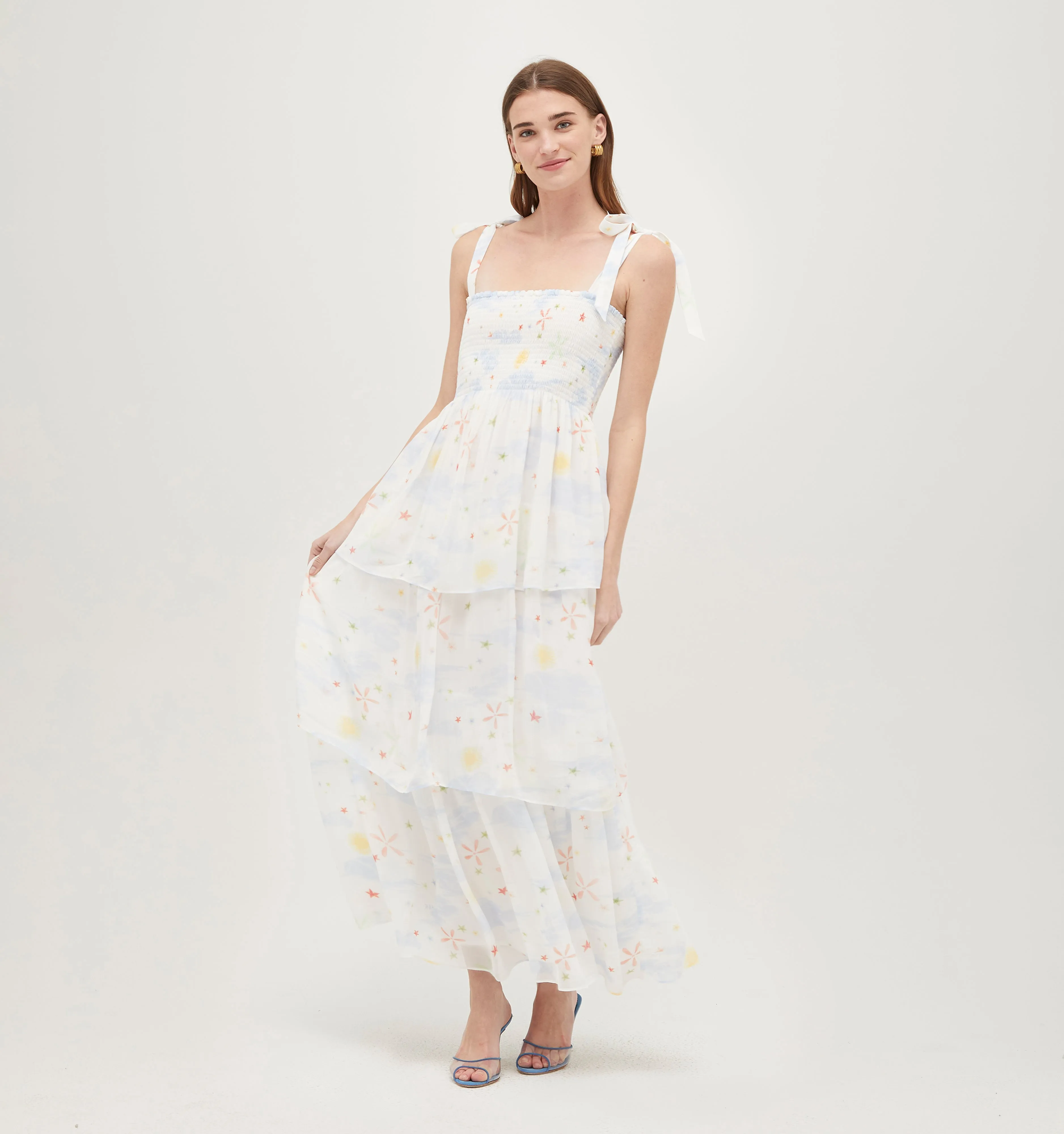 The Elise Nap Dress - Celestial Floral Georgette