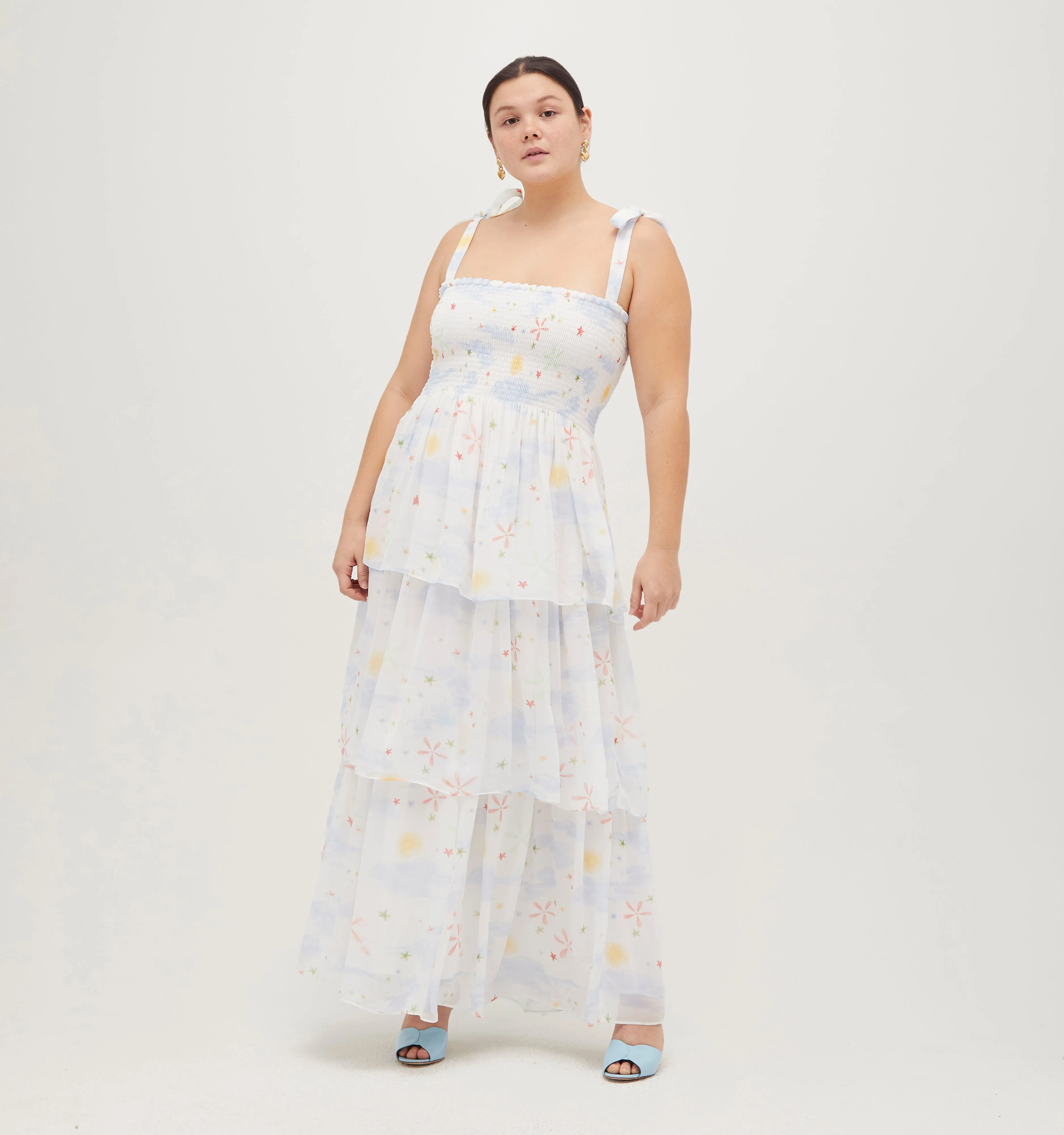 The Elise Nap Dress - Celestial Floral Georgette