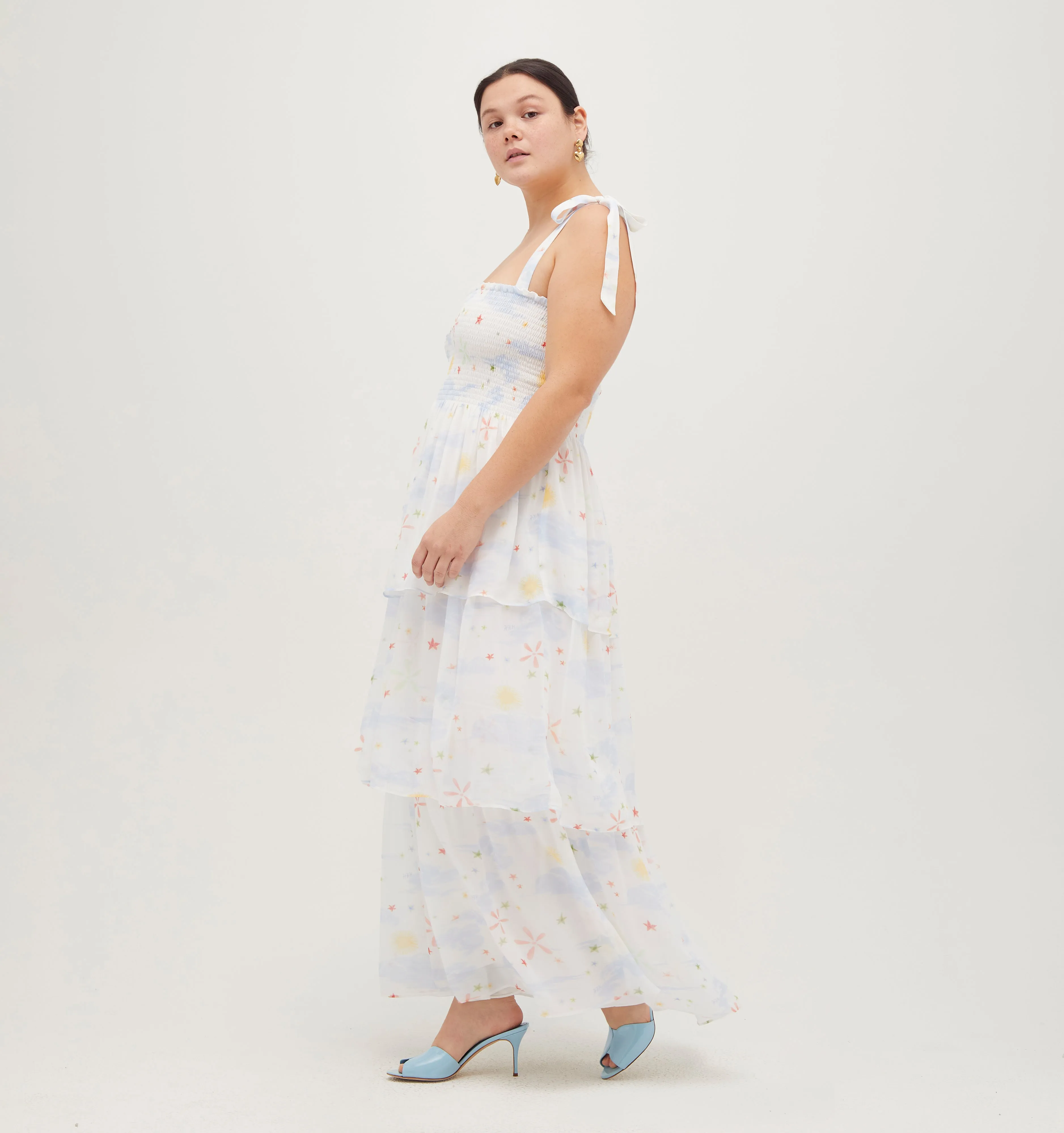 The Elise Nap Dress - Celestial Floral Georgette