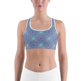 Tie Dye Mandala Sports Bra for women, Workout Bra, Athletic Bras