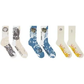 Travis Scott Cactus Jack For Fragment Socks (3 Pack)