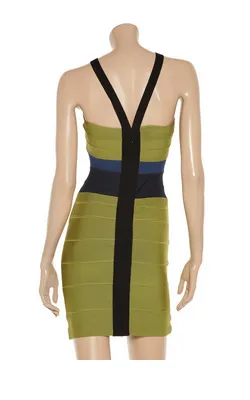 Two Tone Bandage Dress