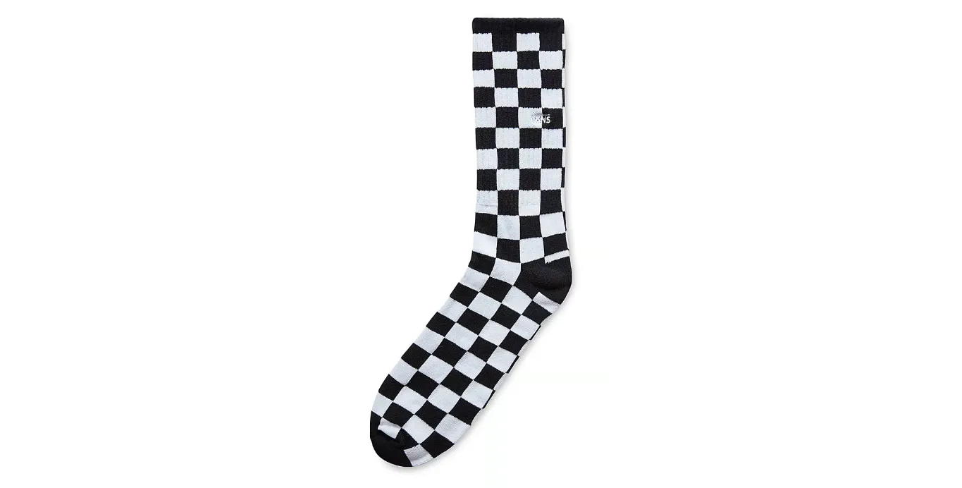 Vans unisex socks Checkerboard Crew VN0A3H3OHU01 black white 