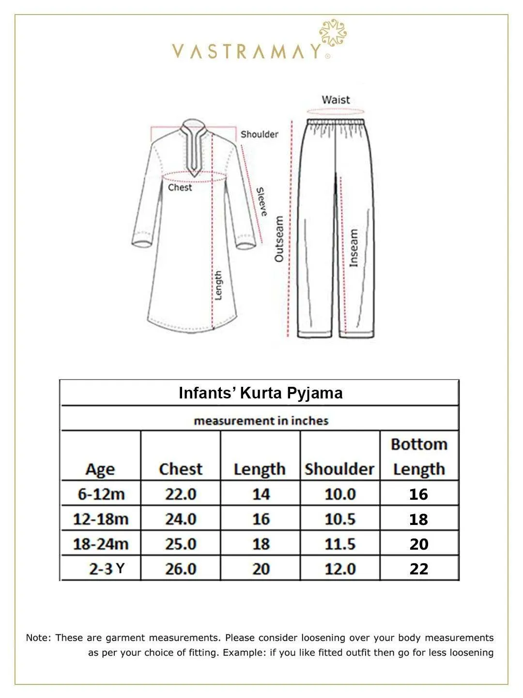 VASTRAMAY Boy's Mustard and White Embroidered Cotton Kurta Pyjama Set