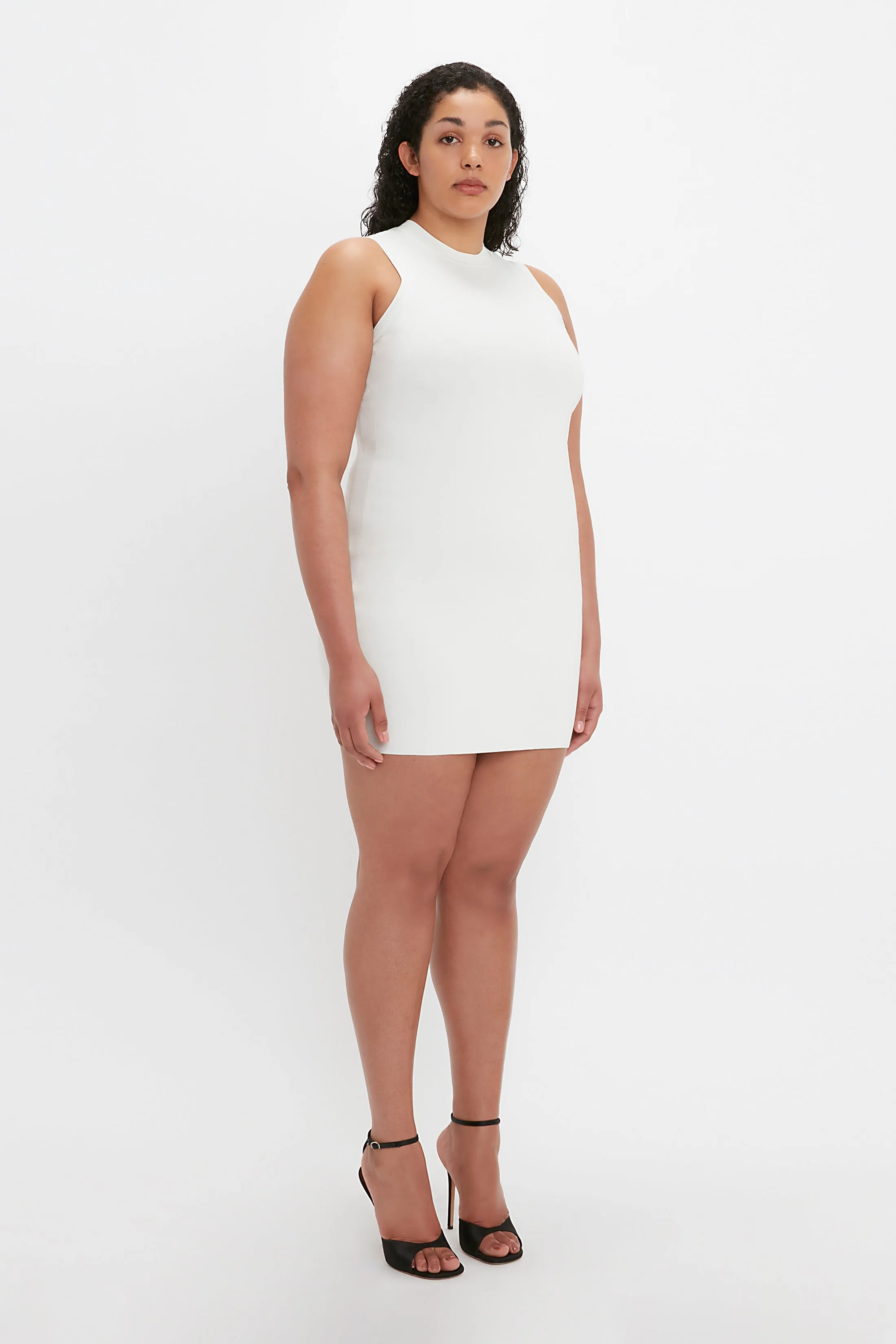 VB Body Mini Dress In White