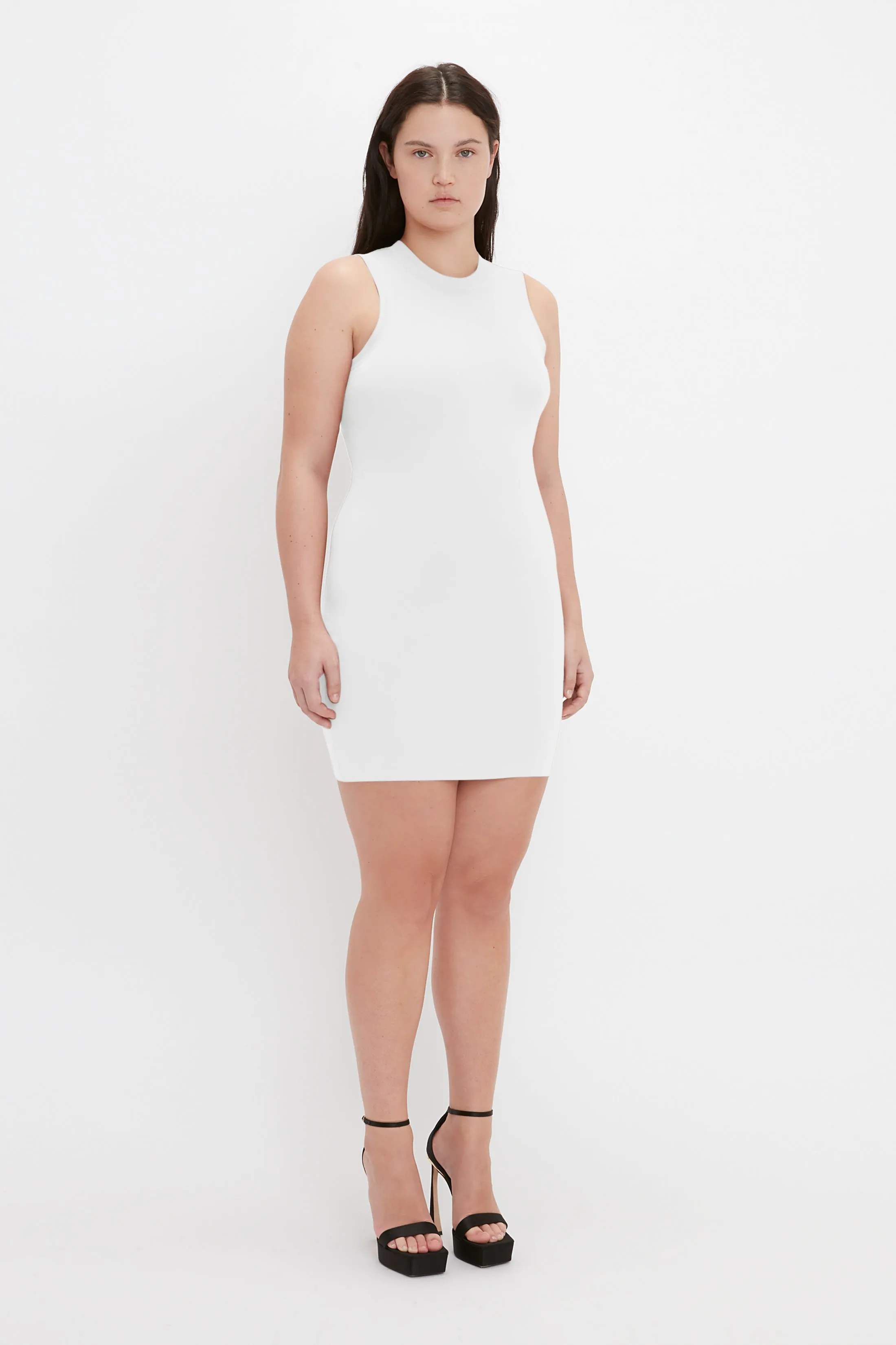 VB Body Mini Dress In White